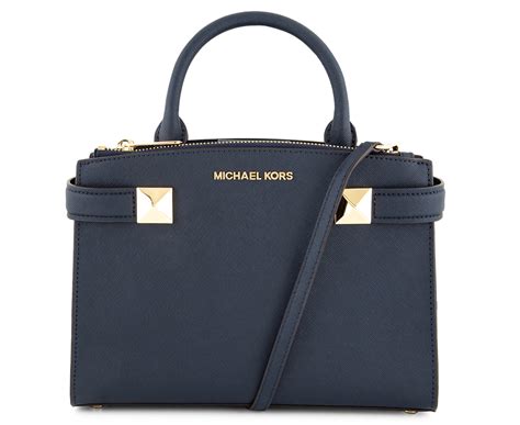 michael kors karla small leather satchel bag navy|Amazon.com: Michael Kors Karla Small EW Leather Satchel Bag .